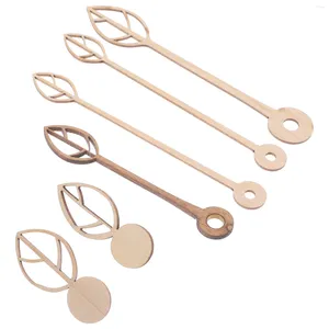 Wall Clocks 6 Pcs Wooden Clock Hands Replacement Only Japanese-style Repair Kit Parts DIY