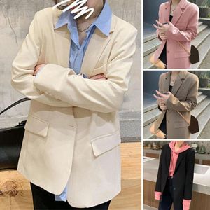 Women's Suits Placket Lapel Stylish Minimalistic Suit Coats For Spring Autumn Lightweight S With Casual Tempered Top Accessories Women