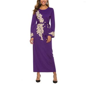 Roupas étnicas bordadas fantasia maxi vestido vestido muçulmano noite abaya mulheres kaftan verão mulher