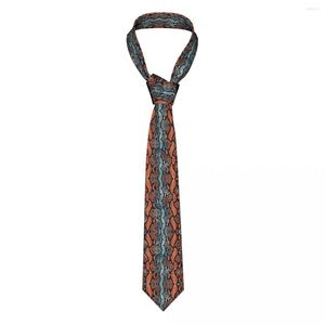 Bow Ties Mens Tie İnce sıska python yılan hayvan desen kravat moda ücretsiz stil erkek parti düğün