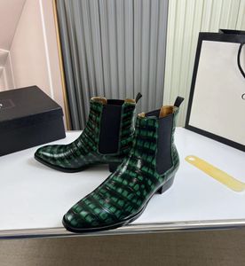 2023S Elegancka marka męskie buty Krótkie buty gumowe na zewnątrz spacery Winter Chelsea Fashion Boots Buty