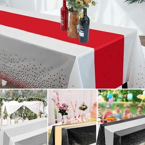 Table Cloth Disposable Plastic Tablecloth Spillproof Household Waterproof Cover Oil-proof Living Room Mat