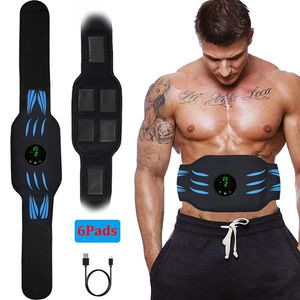 Kärnbuktränare Smart Abdominal Muscle Stimulator Body Slimming Belt Midjeband ABS TRACHER Förlora vikt Hem Fitness Equiment Drop 230826