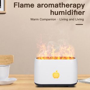 Other Electronics Flame Fire Humidifier Aromatherapy Diffuser Ultrasonic Aromatic Essences House Air Humidifier Home Bedoom Fragrance Diffusers 230826