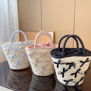 Bolsas de praia de moda de designer feminino Totas de luxo Bolsas de personalidade palha de palha atmosfera feminina saco de tecido