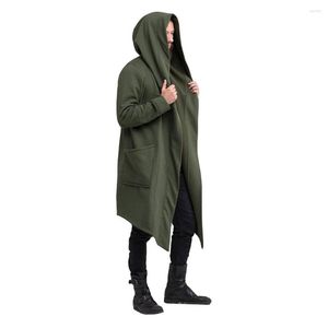 Männer Trenchcoats Steampunk Männer Gothic Männliche Mit Kapuze Unregelmäßige Vintage Oberbekleidung Mantel Mode Mantel Frauen Hip Hop Punk Stil Jacke