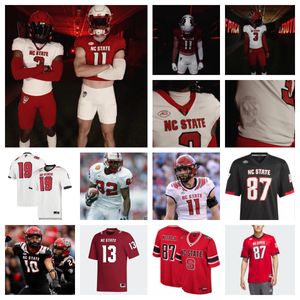 NC State Wolfpack Football Jersey 11 Payton Wilson 9 Savion Jackson 86 DJ Collins 5 C.