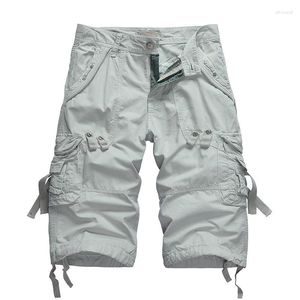 Мужские брюки летние грузовые шорты Мужские хлопковые повседневные военные военные военные