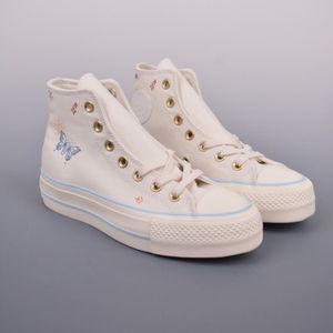 Co-verse Chuck All Star Lift High Womens Skate Swee Cream White Black Tattoos Dories Lady Sport Canvas обувь бежевый белый светло-голубой