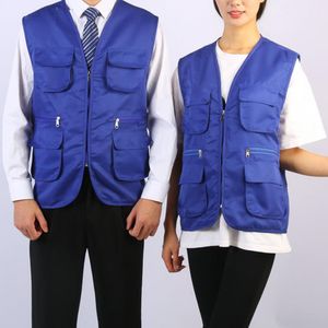 Men's Vests Outdoor Vest Cardigan Plus Size Working Clothing Sleeveless Casual Men for Work 230826