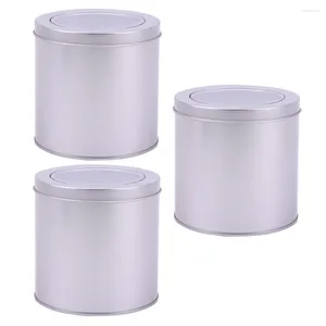 Storage Bottles Candles Canister Airtight Lids Scented Jar Tins Portable Containers