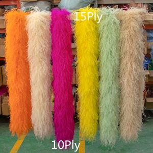 Other Hand Tools 3 6 10 15 20Ply boa Fluffy Soft Marabou Ostrich feathers Scarf Colored Costume Clothing Sewing Plume Decoration Shawl Girls Tops 230826