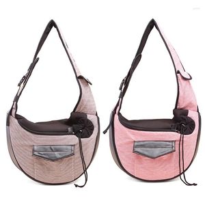 Cat Carriers 67JE Dog For Carrier Breathable Cotton Crossbody Puppy Kitten Outdoor Safe Travel Shoulder Bag