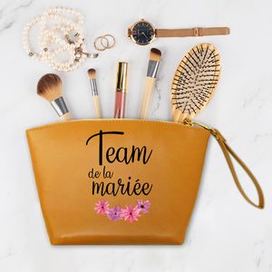 Косметические сумки корпусы невесты для женщин La Mariee Pu Make Up Make Make Pouch Travel Travelies Organizer Storage French Makeup Tote 230825