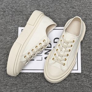 Kleid Schuhe Sommer Männer Leinwand Weiß Flache Gummisohlen Anti Slip Casual Sneakers Atmungsaktive und Vielseitige Low Top 230826