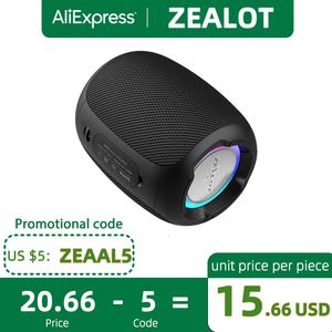 Tragbare Lautsprecher ZEALOT S53 Mini-Bluetooth-Lautsprecher Tragbare kabellose Säule Wasserdichter HiFi-Stereo-Subwoofer-Lautsprecher mit verlustfreier Klangqualität 230826