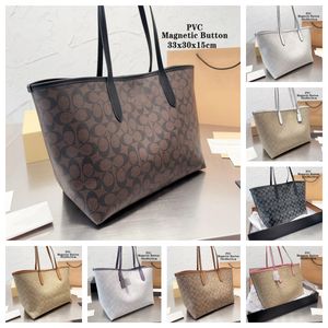 Frauen über den Umhängetaschen Designer inspirierte Taschen beliebte Handtaschen Dicke Gurt Metallic Button Beach Bag Einkaufstasche Modebühne Strand Mode Einkaufstasche