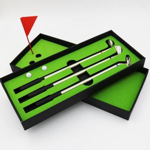 Golf Pen Set Metal Barrel Mini Desktop Ball Gift Desk Games For Parents Posts Friends