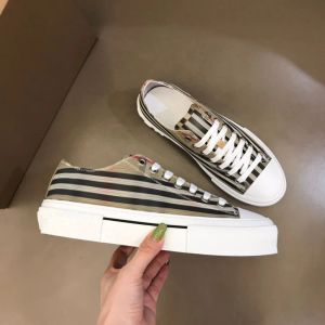 Sneakers firmate in cotone con motivo check Scarpe di tela scozzesi vintage Scarpe casual classiche con plateau basso per uomo donna