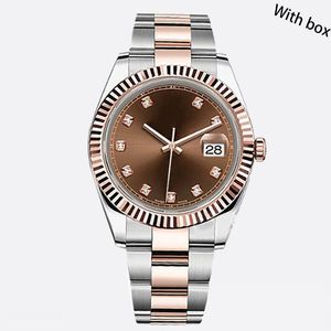 男性の自動豪華な時計の女性の女性の時計reloj 41mm自動セラミックファッションステンレススチールサファイア防水時計dhgateデート