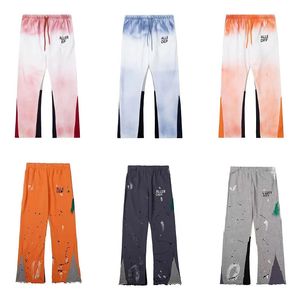 designer byxor jeans mens byxor kvinnor casual sweatpants tie-dye brev sport fitness träning hip hop pants mens klädspår byxa svarta svettbyxor