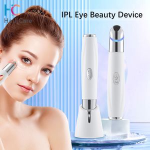 Ansiktsvårdsenheter IPL Vibration Eye Massager Anti Dark Circle Blue Light Wrinkle Pen Compress Beauty Device Machine 230826