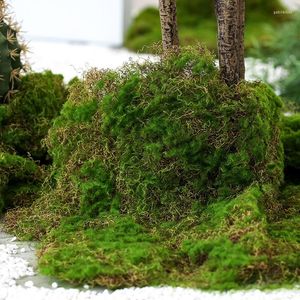 装飾的な花50x50cm人工苔の芝生の芝生シミュレーションパーティーガーデン用マイクロランドスケープデコレーションDIYクラフトのための偽の緑の植物