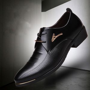 Elbise ayakkabıları lüks marka deri erkek resmi moda oxford iş tasarımı erkek sivri büyük boyut 230826