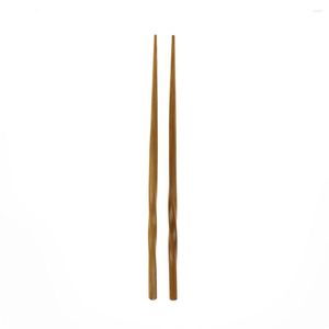 Chopsticks 24 cm handgjorda naturliga vågor trä friska kinesiska hugg pinnar återanvändbara hashi sushi stick present tabell