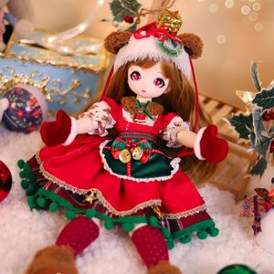 Dockor DBS 14 BJD Dream Fairy Christmas Doll Anime Toy Figure Carton Mechanical Joint Body Collection inklusive klädskor 40 cm 230826