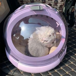 Cat s Crates Houses Multi functional portable cat bag Portable space capsule pet car dog aviation cage 230826