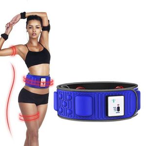 Core Abdominal Trainers Slimming Belt Electric Vibrating Magnet Abdomen Waist Exercise Leg Belly Fat Burning With 5 Motors Weight Loss Machine Men Women 230826