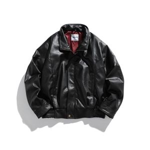 Men's Jackets Japanese Street Retro Jacket with Personalized Cut Off Shoulder Leather Motorcycle Suit Couple for Men 230826