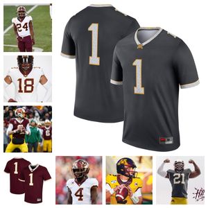 Camisa de futebol do Minnesota Golden Gophers 98 David Kemp 95 Caleb McGrath 4 Corey Crooms Jr. 96 Mark Crawford 99 Dragan Kesich 37 Brady Weeks 55 Karter Shaw 82 Schroeder