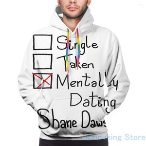 Moletons masculinos moletom masculino para mulheres engraçado mentalmente namoro Shane Dawson estampa casual moletom com capuz streatwear