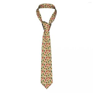 Bow Ties Vintage Merry Christmas Tree Tie For Men Women Necktie Clothing Accessories