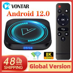 Set Top Box VONTAR H618 Android 12 Smart TV Box Allwinner H618 Quad Core TVBOX Support 8K 4K HDR10 BT4.0 Dual Wifi 2GB 16GB 4GB 32GB 230826