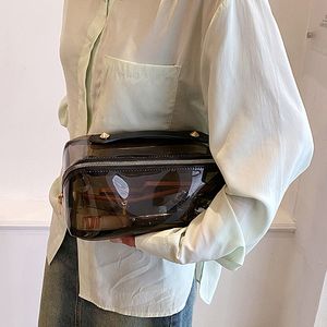 Сумки для талии прозрачная макияжная сумка мода путешествие женская косметическая красота корпус большие портативные сумочки