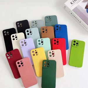 Custodie in silicone morbido per iPhone 15 14 11 12 13 Pro Max Mini X XR XS 7 8 Plus SE Coperchio di protezione della fotocamera