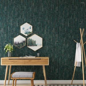 Wallpapers Modern Fiber Flax Plain Solid Color Ins Green Linen Wall Paper For Living Room Bedroom Background Non Woven Papel Contact Grey