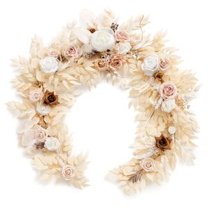 Guirlanda de flores decorativas, guirlanda de eucalipto com corredor de mesa de 6 pés, peças centrais de casamento artesanais para ensaio, jantar, chá de panela 230826