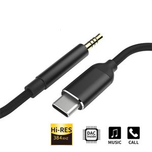 Cavo audio Aux da USB tipo C a 3,5 mm Altoparlante per cuffie Adattatore jack per auto Aux per Samsung S20 Plus Note 20 S21 Ultra Tab S7