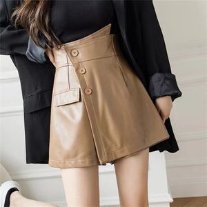 Fashion women's Skirts high waist PU leather Dresses rivets patchwork sexy shorts pencil skirt boot plus size skirt A-Line Dresses Party Club Trouse Clothing