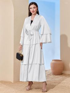 Этническая одежда Рамадан Стиал Мусульманский кимоно Абайя платье Дубай Турция Исламская арабская араб