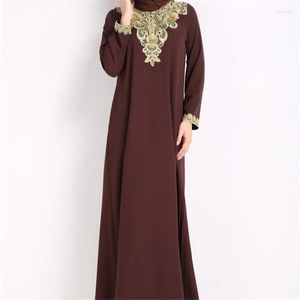 Ethnic Clothing Women Eid Ramadan Muslim Fashion Modest Dress Lace Patchwork Abaya Dubai Turkey Elegant Dresses Casual Islamic