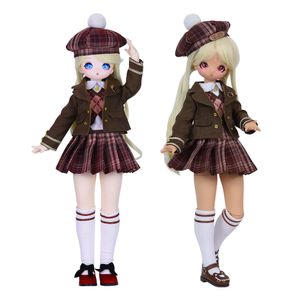 Dolls dbs 14 bjd rüya peri adı nana kız reçine anime karakter retro kolej tarzı beyaz ve ten rengi cilt 40cm sd oyuncak 230826