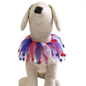 Psa odzież dla zwierząt domowych amerykański dzień niepodległości czapki festiwal biżuteria czerwona niebieska biała kolor i regulowany