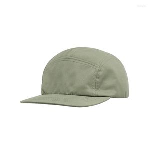 Ball Caps Flat-brimmed Hat Short Brim Baseball Cap Solid Color Hats For Women Men Outdoor Riding Visor Casual Snapback Gorras