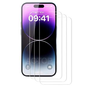 Proteggi schermo per telefono 9H HD Vetro temperato completamente trasparente per Iphone15 pro 14 13 12 11 Xr Xs Max 6 7 8 plus