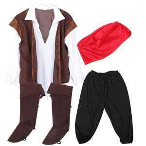 Ball Caps Halloween Costume Prop Pirate Po Party Cosplay Performance Clothing Role Fabric